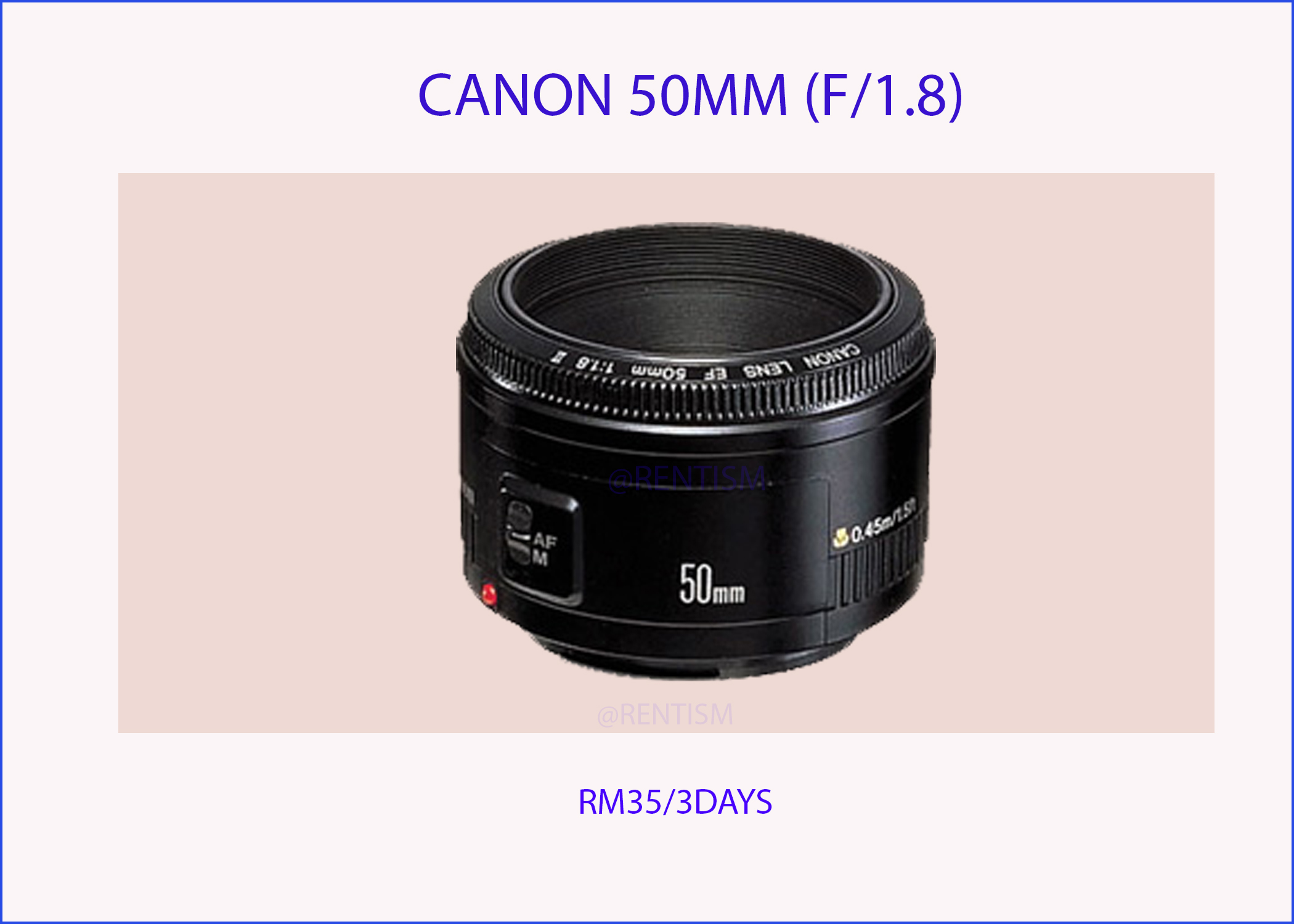 Lens Canon 50mm
