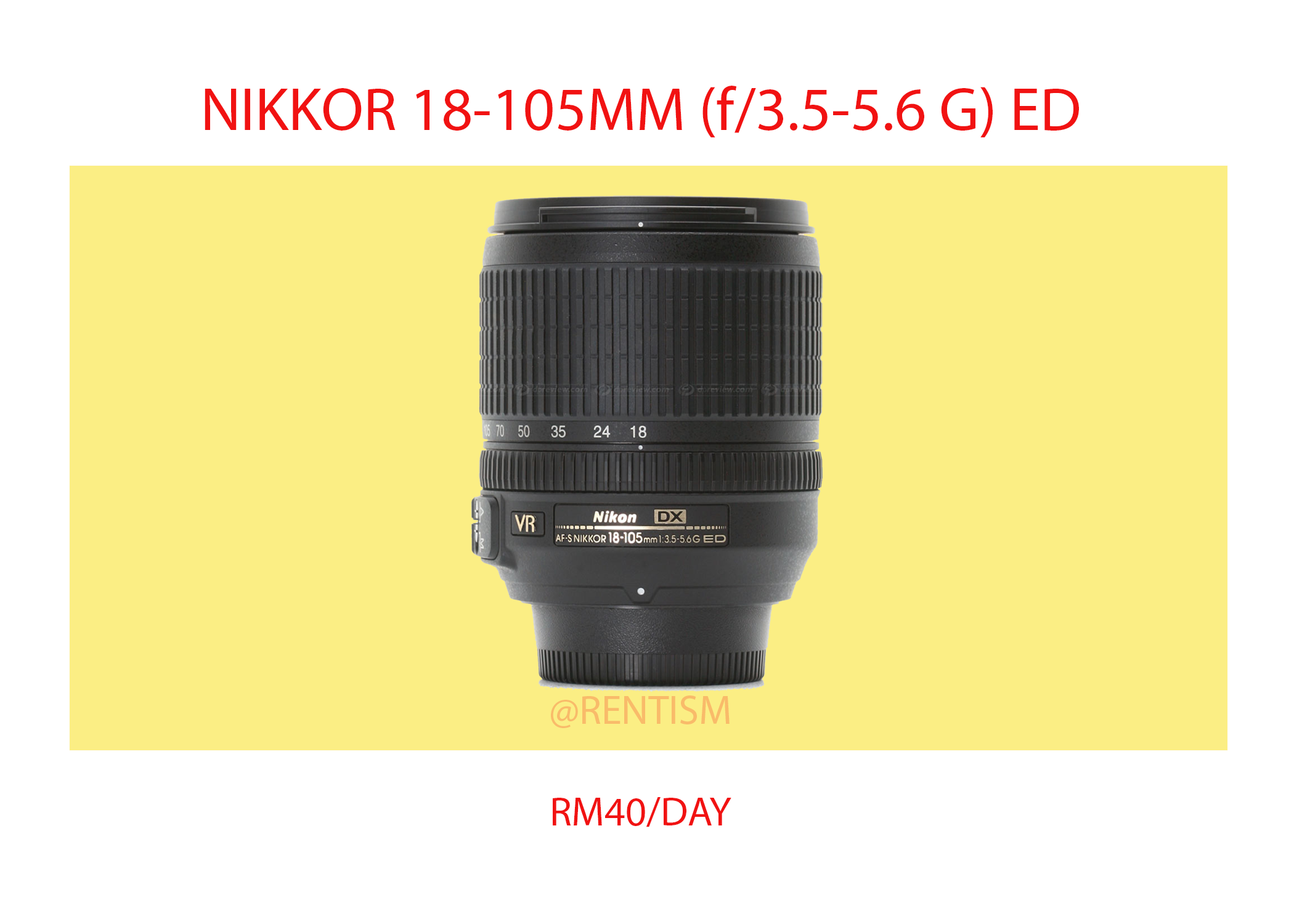Nikon AF-S 18-105mm f/3.5-5.6 ED VR DX